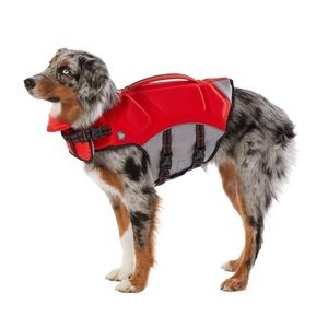 Arcadia Trail | Dog Life Jacket | Red, Gray | Reflective | M/L